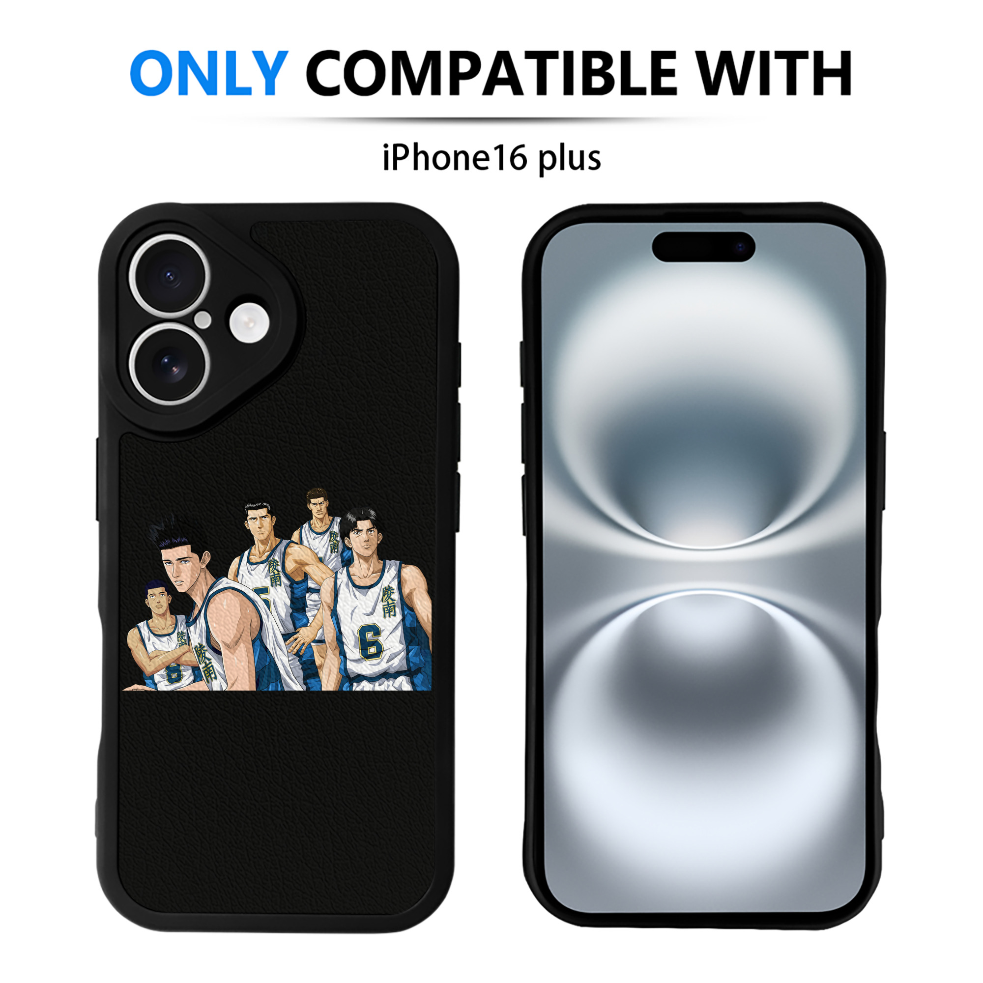 （画像用） SLAM DUNK／スラムダンク 【iPhone 16シリーズ対応】シリコンスマホケース（レザー調） 材質：シリコン